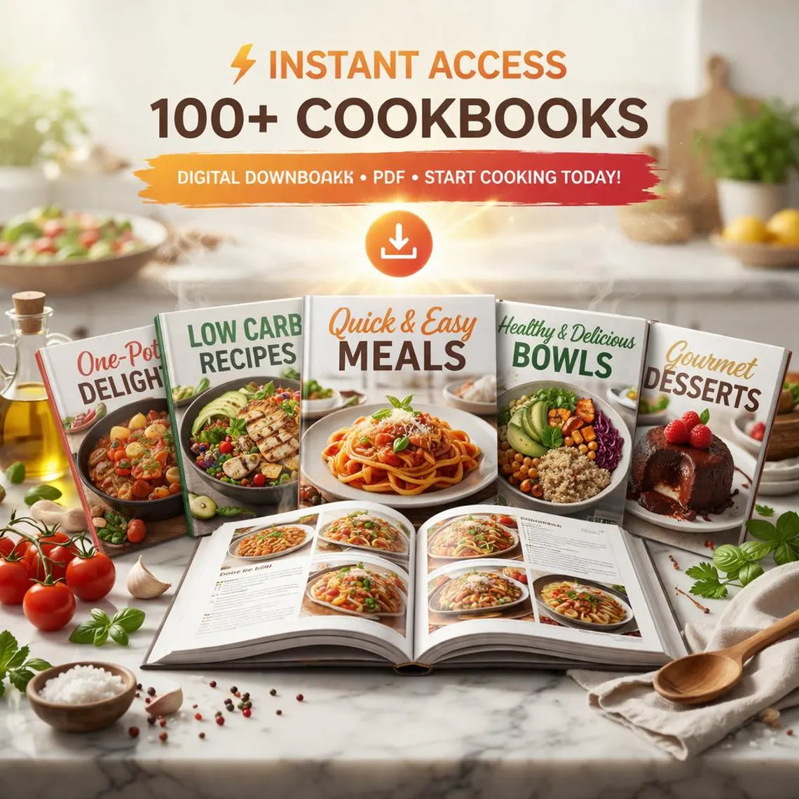 100+ Cookbooks Bundle